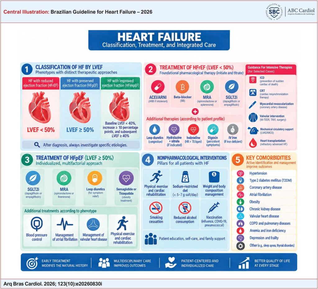 ARB: angiotensin receptor blocker; RBBB: right bundle branch block; LBBB: left bundle branch block; ICD: implantable cardioverter-defibrillator; NYHA: New York Heart Association functional class; AF: atrial fibrillation; HR: heart rate; LVEF: left ventricular ejection fraction; H+N: hydralazine plus nitrate; HF: heart failure; HFrEF: heart failure with reduced ejection fraction; ACEI: angiotensin–converting enzyme inhibitor; ARNI: angiotensin receptor–neprilysin inhibitor; SGLT2i: sodium–glucose cotransporter 2 inhibitor; RAASi: renin–angiotensin–aldosterone system inhibitor; CRT: cardiac resynchronization therapy.