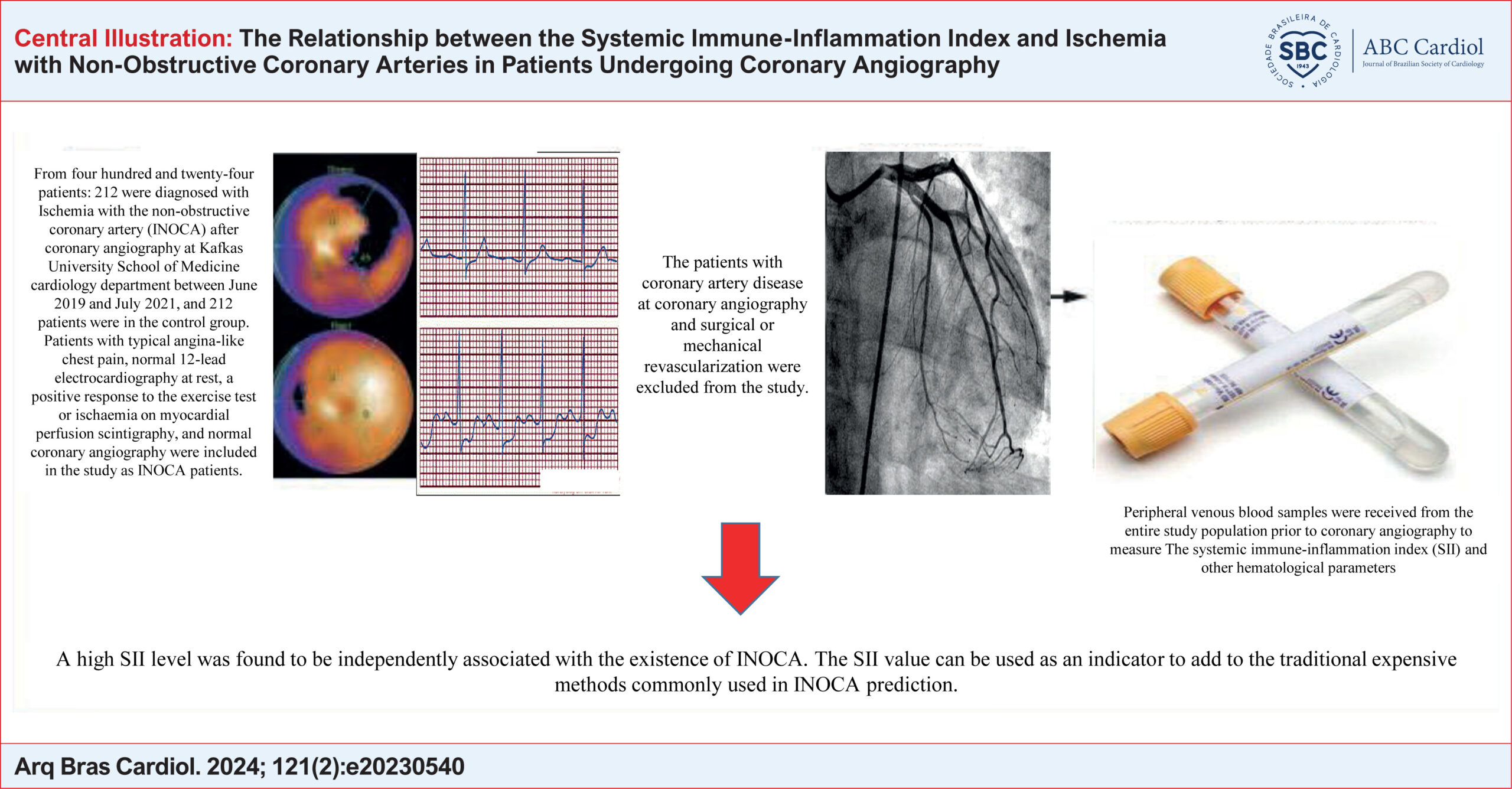 The Relationship between the Systemic Immune-Inflammation Index and Ischemia with Non-Obstructive Coronary Arteries in Patients Undergoing Coronary Angiography