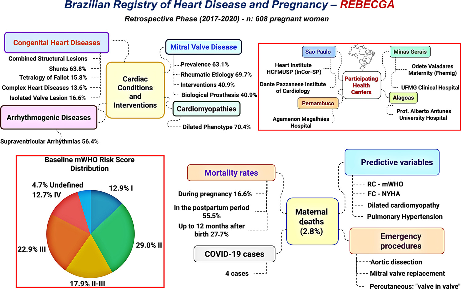 REBECGA: Brazilian Registry of Heart Disease and Pregnancy. Multicenter Epidemiological Study of Heart Diseases in Pregnancy: Retrospective Cohort