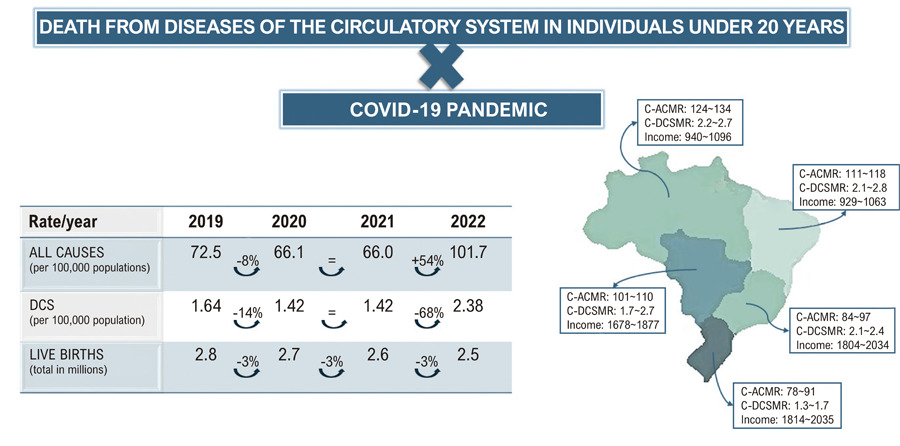 Profile of Mortality Due to All Causes and Patterns of Diseases of the Circulatory System in Childhood Between 2019 and 2022 in Brazil