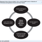1. Serum sCD40L, CCL3, and NT-proBNP levels were significantly higher in the thrombus group compared with the non-thrombus group; 2. Elevated serum sCD40L, CCL3, and NT-proBNP levels represent risk factors for LLVT in patients with HF; 3. The area under the receiver operating characteristic (ROC) curve for the combined serum sCD40L, CCL3, and NT-proBNP levels was greater than that of each individual marker.