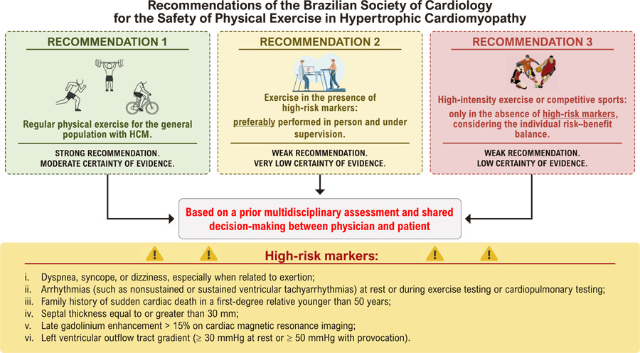 Systematic Review on the Safety of Physical Exercise in Hypertrophic Cardiomyopathy: Recommendations from the Brazilian Society of Cardiology