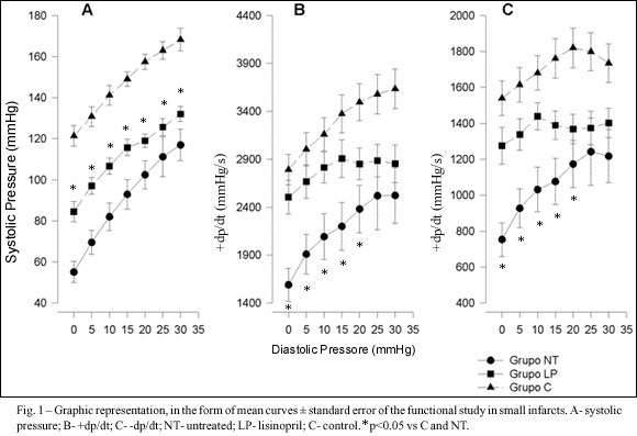 Effects of lisinopril on experimental ischemia in rats. Influence of infarct size