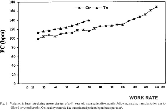 Adaptation to exercise following cardiac transplantation