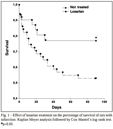 Effects of losartan on ventricular remodeling in experimental infarction in rats