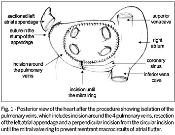 Isolation of the pulmonary veins in patients with permanent atrial fibrillation secondary to mitral valve disease