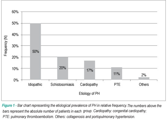Etiological frequency of pulmonary hypertension in a reference outpatient clinic in Bahia, Brazil